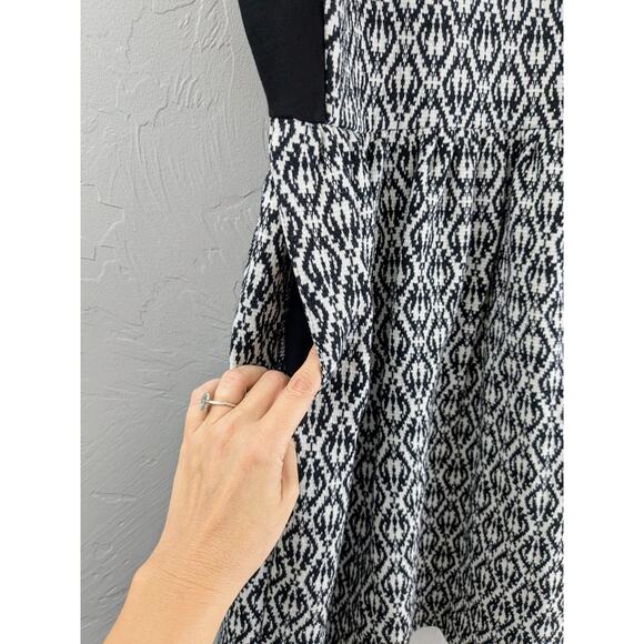MADEWELL Black & White Jacquard Sleeveless Dress Size XXS - Picture 4 of 11
